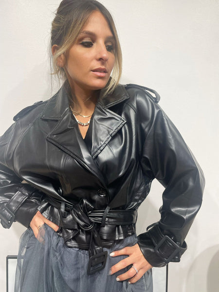 Veste noir courte Lou
