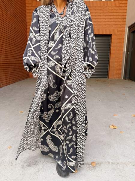 Robe fluide à motif