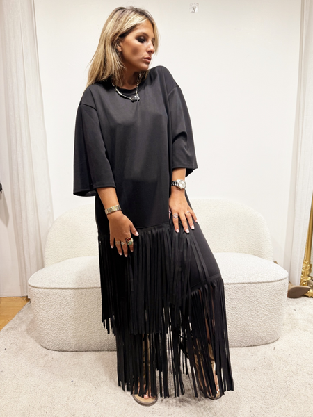 Robe à frange Mya