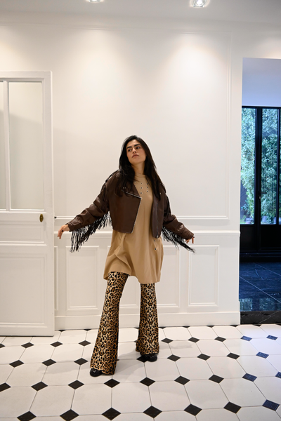 Veste à frange