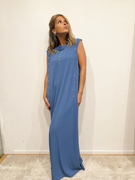Robe longue à oeillet Salome