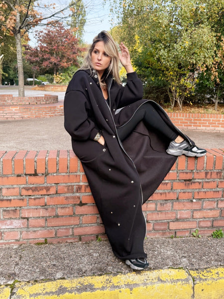 Gillet long clouté