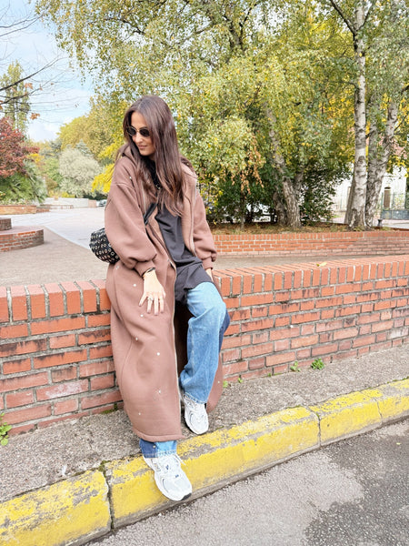 Gillet long clouté