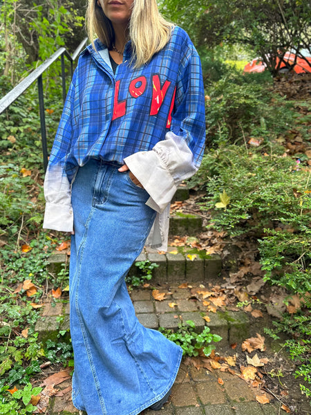 Jupe longue en jean