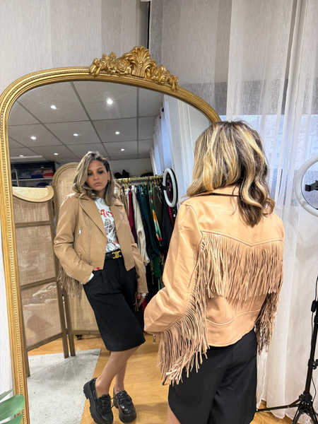 Veste à frange Lexie