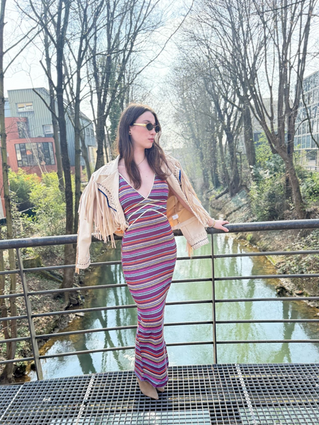 Robe crochet longue