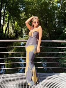 Robe longue bustier