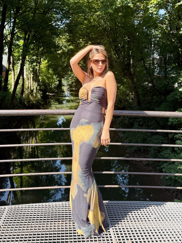 Robe longue bustier