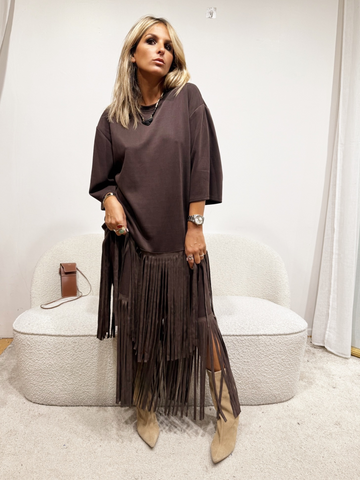Robe à frange Mya