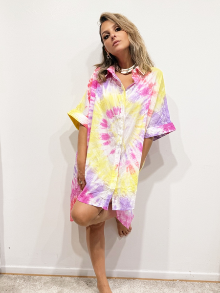 Chemise de plage Tie and Die