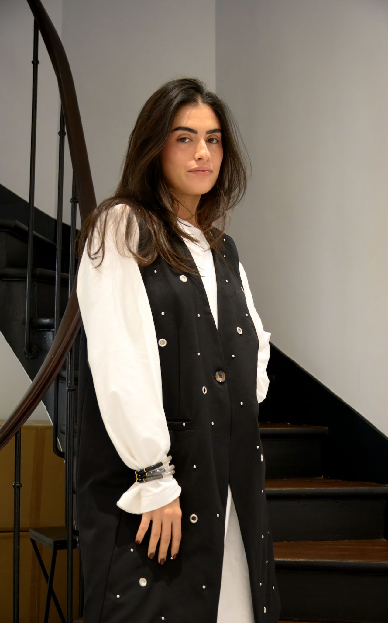 Veste oeillet Safia