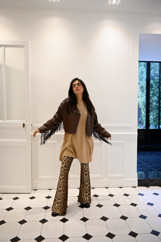 Veste à frange