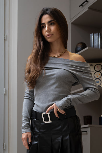 Pantalon cargo en cuire vegan Tyna
