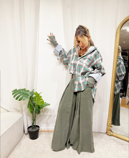 Chemise carreaux à trou