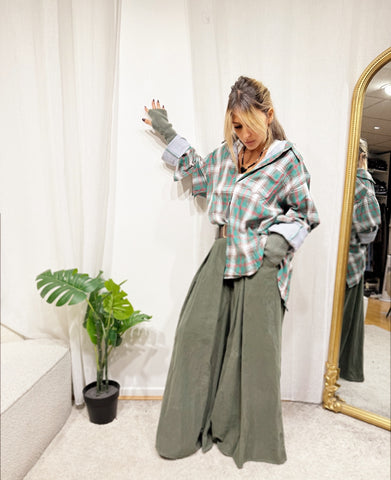 Chemise carreaux à trou