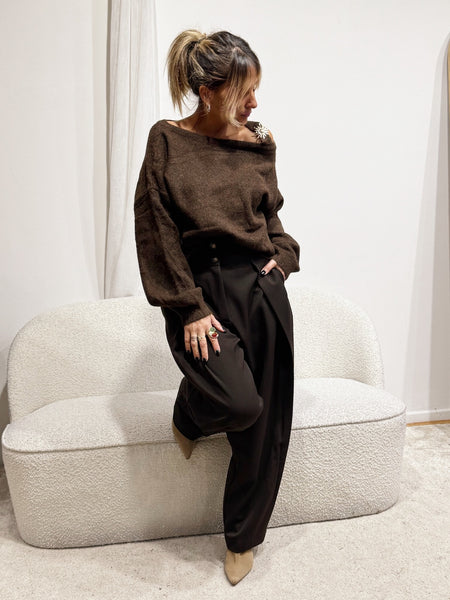 Pull une épaule Shaily