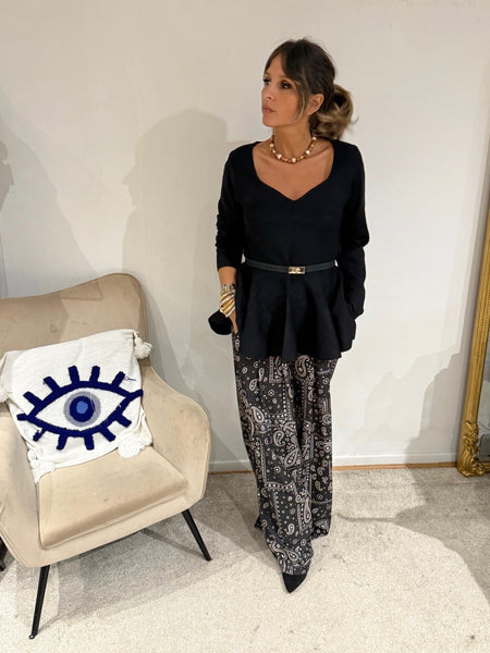 Pantalon fluide bandana