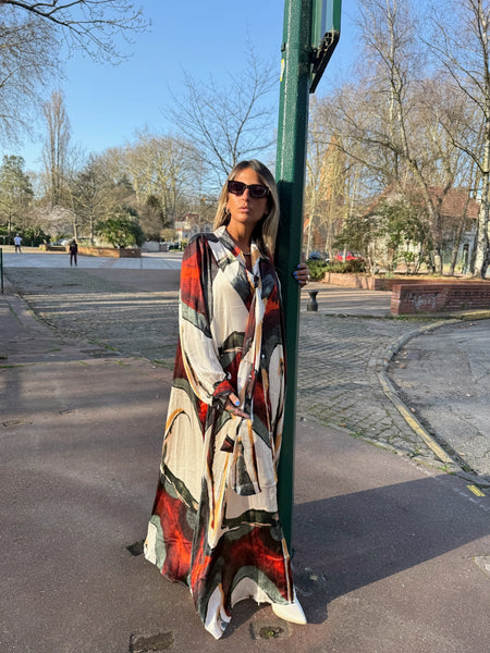 Robe chemise longue