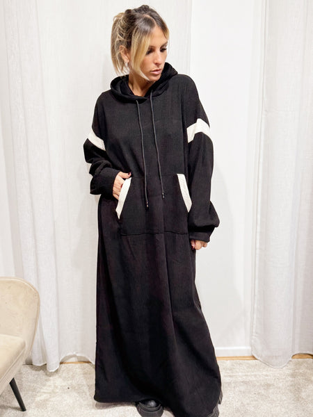 Robe noir et blanche Rebecca