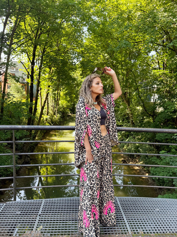 Pantalon Pink leopard