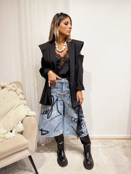 Veste manche asymétrique