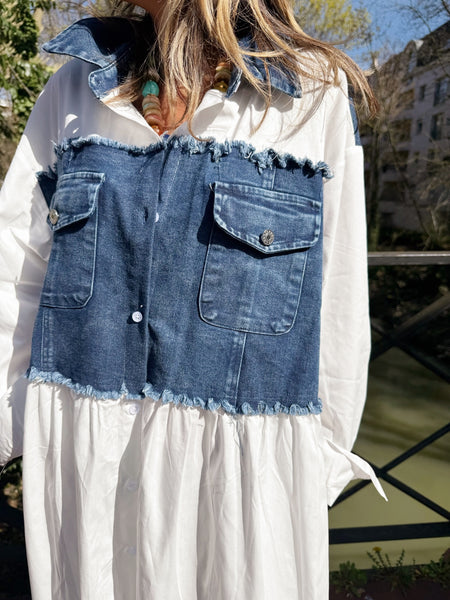 Robe chemise jean