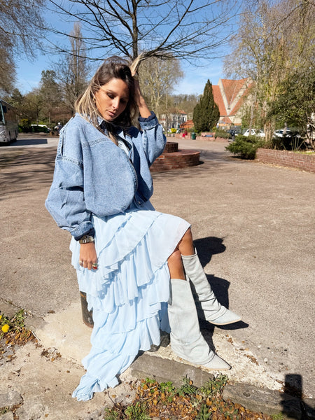 Veste en jean boule