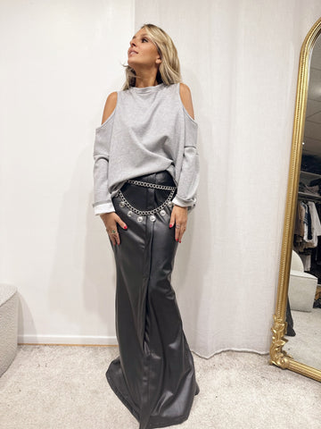 Jupe simili cuir by Lanalou