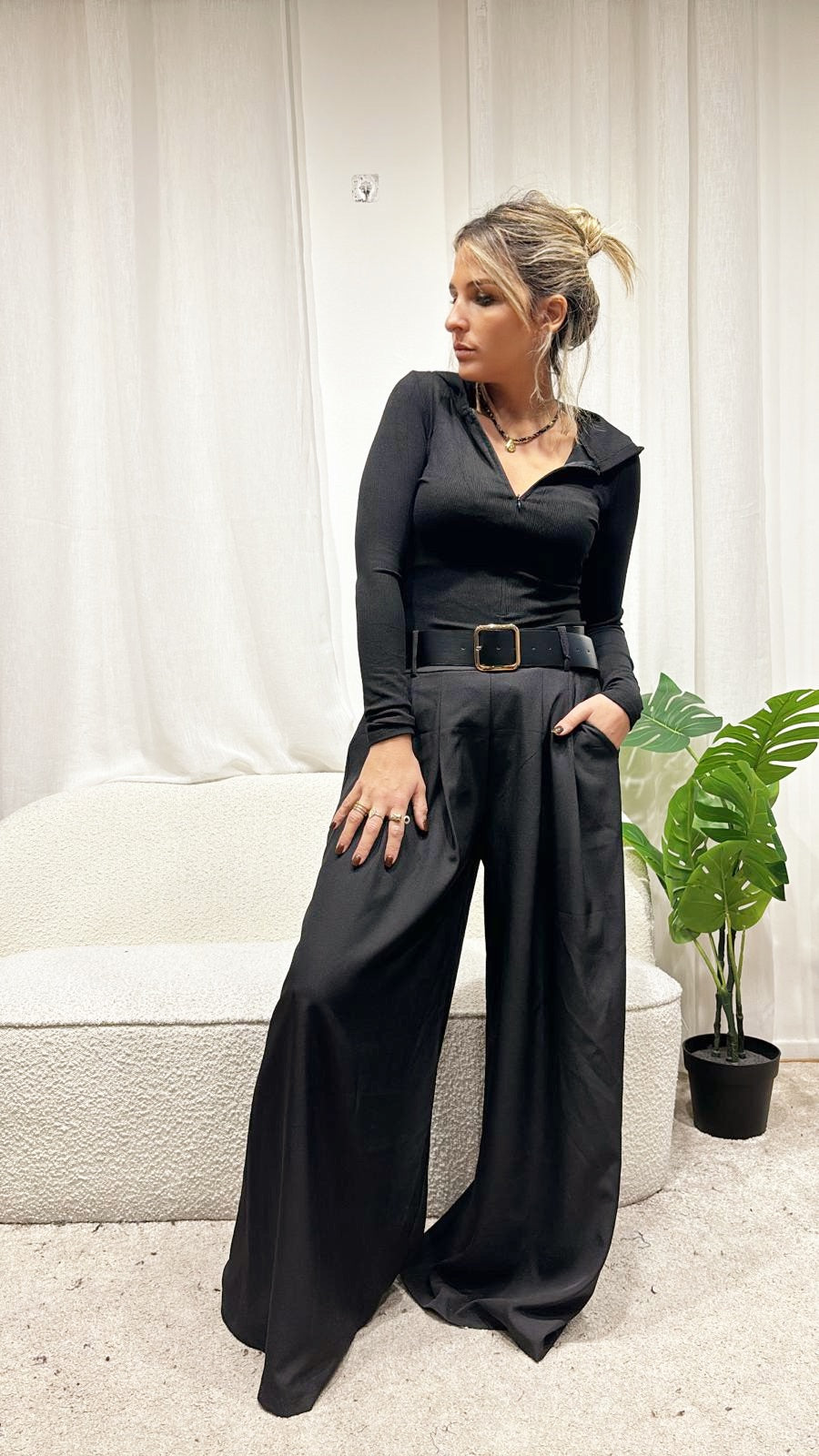 Body grand col zip