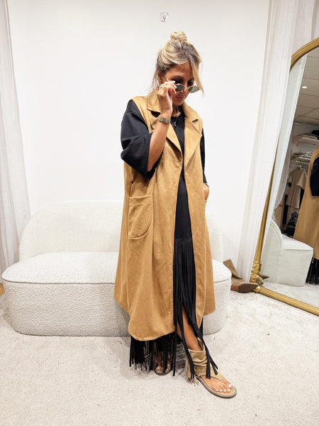 Gilet en daim