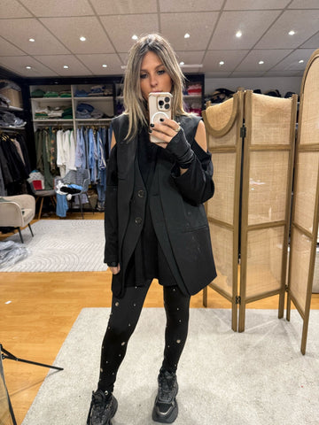 Legging Licra à oeillet