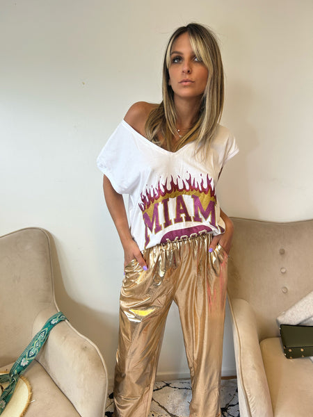 Pantalon brillant