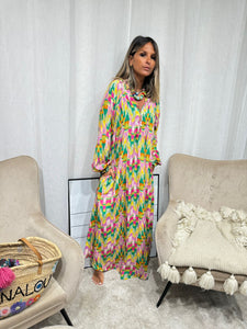 Robe motif coloré Bali