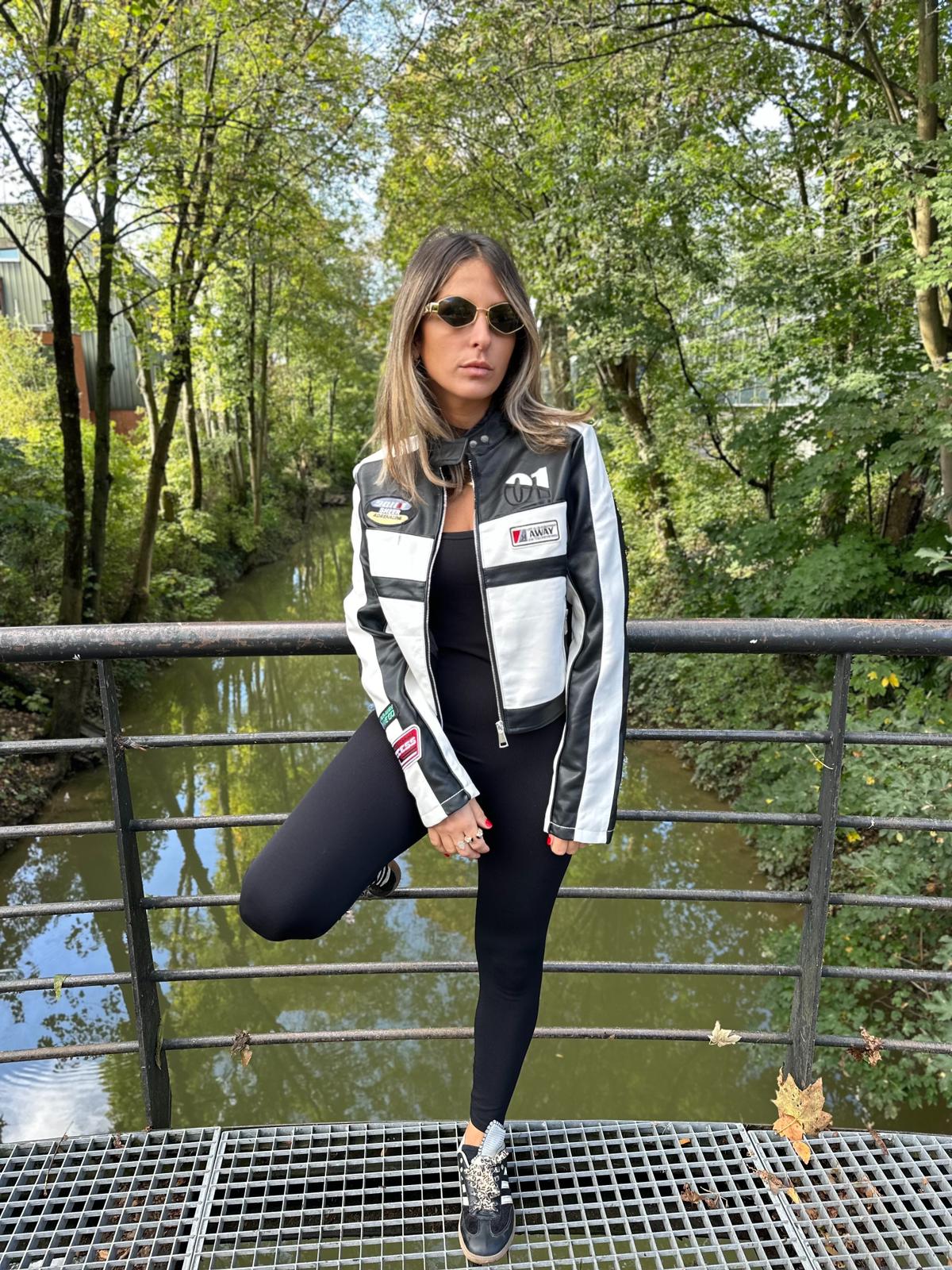 Veste style motarde