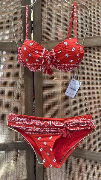Maillot deux pieces femme style bandana