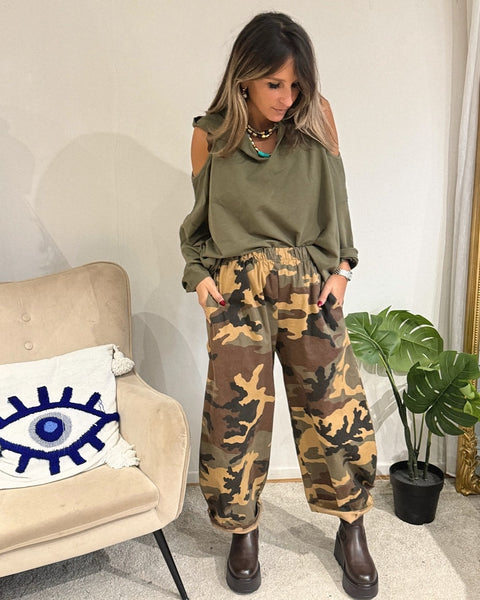 Pantalon Large Militaire ou Léopard