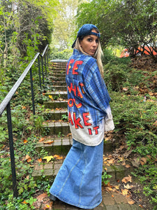 Jupe longue en jean