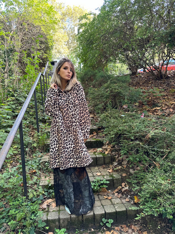 Robe courte Léopard