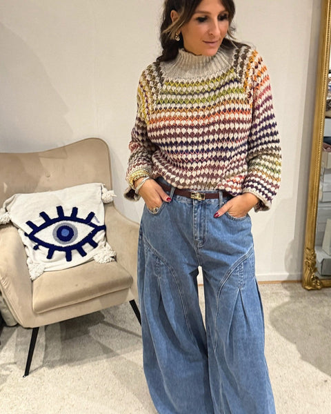 Pull Maille Multicolore Lanalou