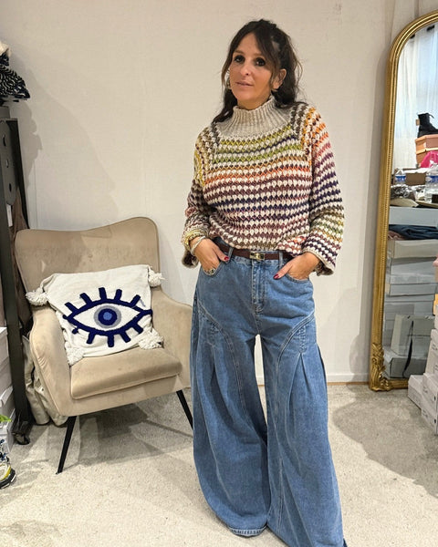 Pull Maille Multicolore Lanalou