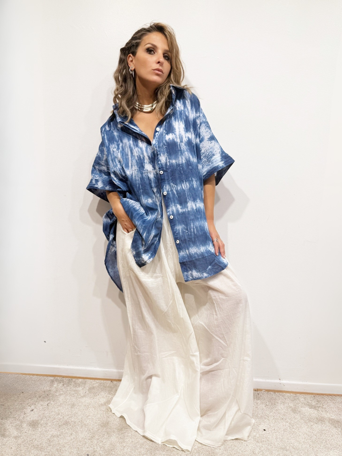 Chemise de plage Tie and Die