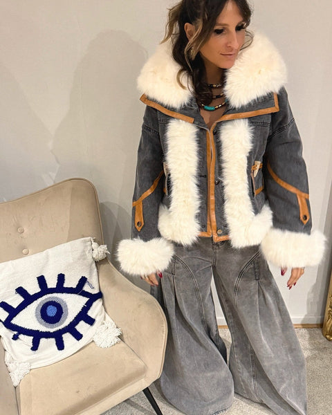 Veste en Jean Fourrée Lanalou