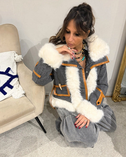 Veste en Jean Fourrée Lanalou