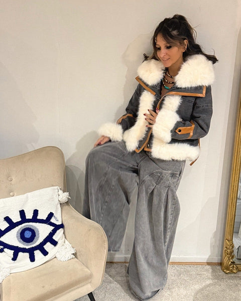 Veste en Jean Fourrée Lanalou