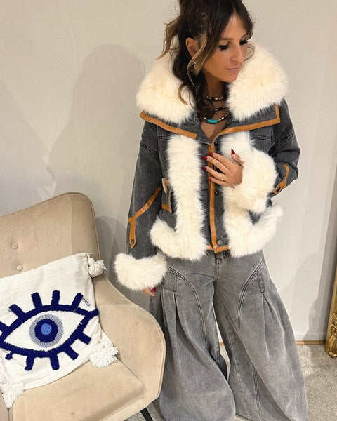 Veste en Jean Fourrée Lanalou