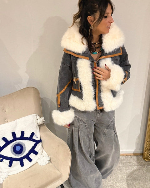 Veste en Jean Fourrée Lanalou
