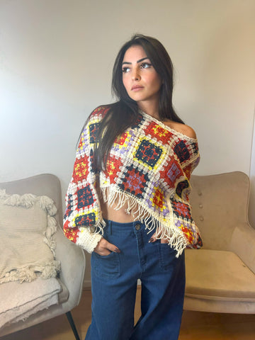 Poncho crochet
